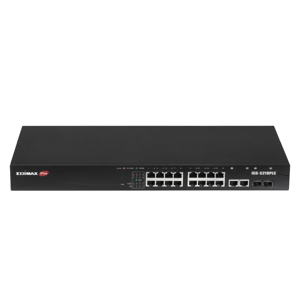 Edimax Industrieller Überwachungs-VLAN 18-Port Gigabit PoE+ Web Smart Switch Edimax Industrieller Überwachungs-VLAN 18-Port Gigabit PoE+ Web Smart Switch